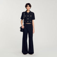 Suit trousers Black Sandro Women