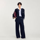 Suit trousers Navy Blue Sandro Women