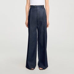 Denim suit trousers Deep Blue Sandro Women