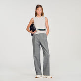 Straight-leg trousers Grey Sandro Women