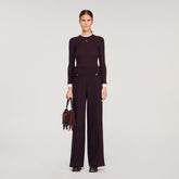 Flared trousers Brown Sandro Women
