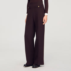 Flared trousers Brown Sandro Women
