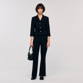 Straight-leg trousers Black Sandro Women