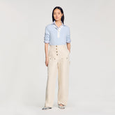 Wool and cashmere sweater Sky Blue Sandro Women