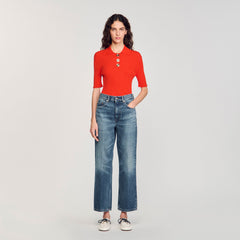 Polo-neck sweater Poppy Sandro Women