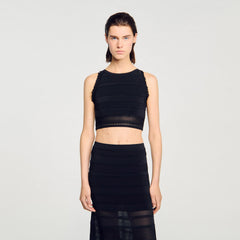 Sleeveless top Black Sandro Women