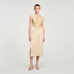 Rhinestone midi dress Sand Sandro Women