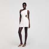 Mini asymmetrical dress White Sandro Women