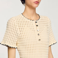 Mini knit dress Vanilla Sandro Women