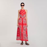 Bandana-print maxi dress Red / White Sandro Women