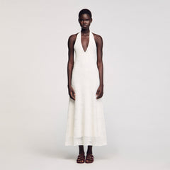 Maxi knit dress White Sandro Women