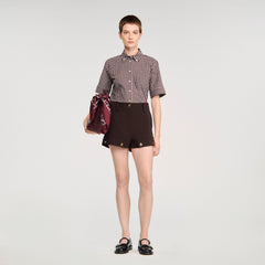 Carpenter shorts Brown Sandro Women