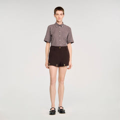 Carpenter shorts Brown Sandro Women