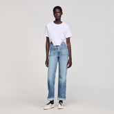 Rhinestone crop top White Sandro Women