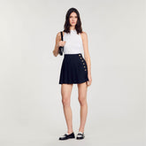 Embroidered vest top White Sandro Women