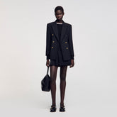 Double-breasted suit jacket Black Sandro Women