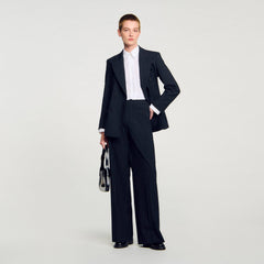 Striped suit jacket Black Sandro Women