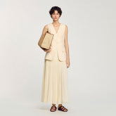 Sleeveless vest Ecru Sandro Women