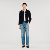 Tweed jacket Black Sandro Women