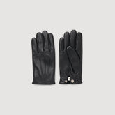 Leather gloves Black Sandro Men
