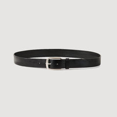 Vegetable-tanned leather belt Black Sandro Men