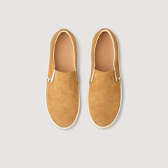 Split leather slip-ons Camel Sandro Men