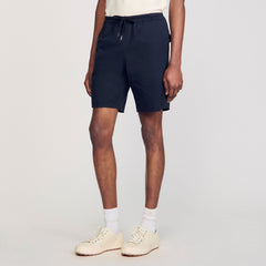 Cotton shorts Midnight Blue Sandro Men