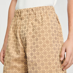 Square Cross jacquard shorts Sand Sandro Men