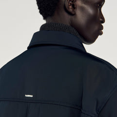 Quilted zip-up jacket Navy Blue Sandro Men