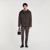 Hooded windbreaker Dark Kaki. Sandro Men