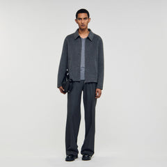 Double-faced wool jacket Dark Grey Sandro Men