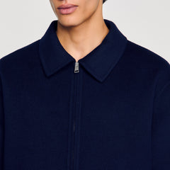 Double-faced wool jacket Royal Blue Sandro Men