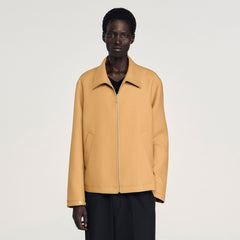 Zip-up jacket Camel Sandro Men