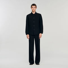 Long-sleeved jersey shirt Black Sandro Men