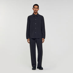 Long-sleeved jersey shirt Dark Grey Sandro Men
