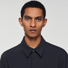 Long-sleeved jersey shirt Dark Grey Sandro Men