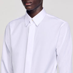 Cotton shirt White Sandro Men