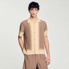 Short-sleeved patterned shirt Hazel Sandro Men