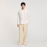 Linen shirt Ivory. Sandro Men