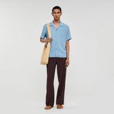 Short-sleeved shirt Chambray Sandro Men