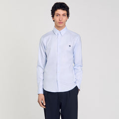 Cross patch shirt Blue Sky Sandro Men