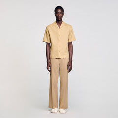 Cotton and linen shirt Nut Sandro Men