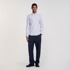 Striped shirt Midnight Blue Sandro Men