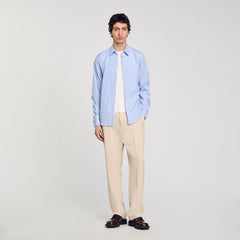Striped shirt Blue Sky Sandro Men