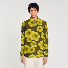 Loose-fit floral shirt Super Green Sandro Men