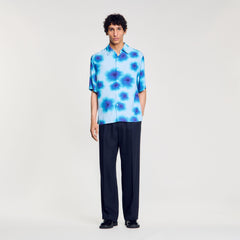 Floral motif shirt Blue Sky Sandro Men
