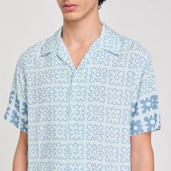 Floral motif shirt Blue Sky Sandro Men