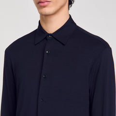 Jersey shirt Navy Blue Sandro Men