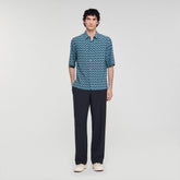 Rope print shirt Navy Blue Sandro Men