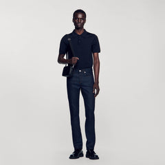 Raw jeans - narrow cut Raw-Denim Sandro Men
